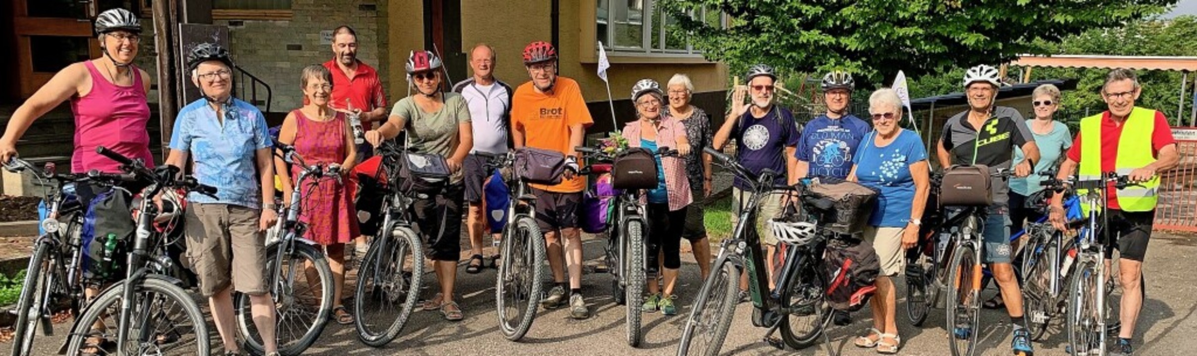 Fahrradpilgergruppe 